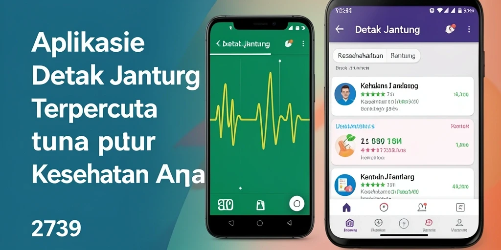 Antarmuka aplikasi Detak Jantung 2739 yang modern dan informatif.