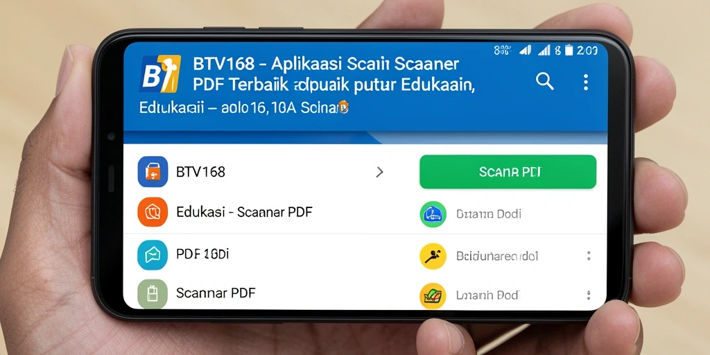 Tampilan antarmuka BTV168 yang sederhana dan fungsional.