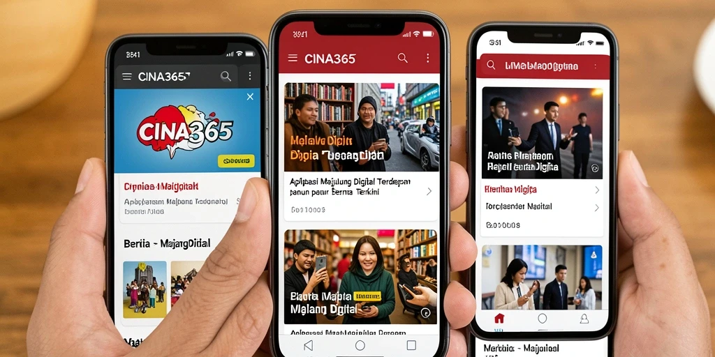 Antarmuka aplikasi CINA365 yang menarik dan fungsional.