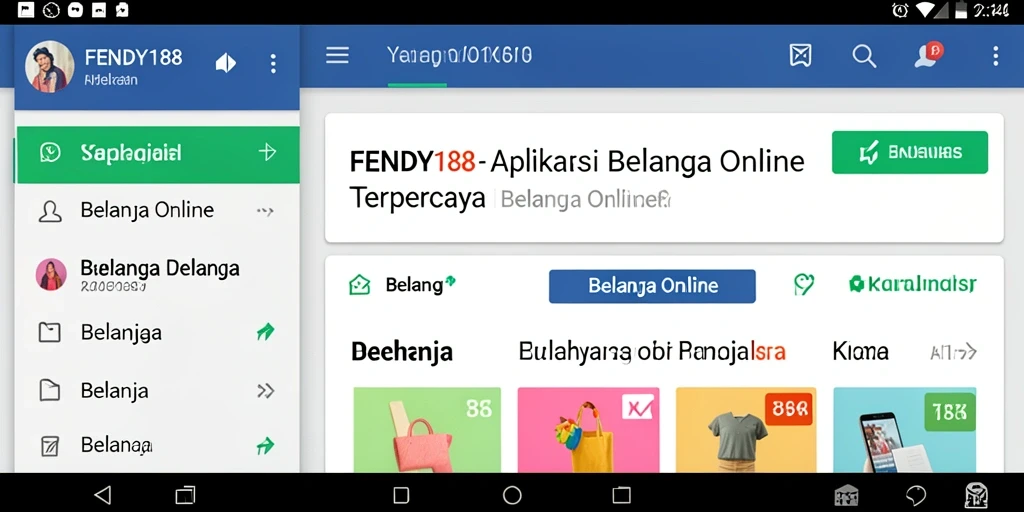 Tampilan antarmuka aplikasi FENDY188 yang modern dan mudah digunakan.