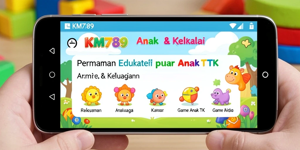 Tampilan antarmuka menarik KM789 yang menyenangkan untuk anak.
