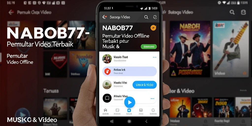 Tampilan antarmuka NABOB77 yang sederhana dan fungsional untuk Pemutar Video Offline.