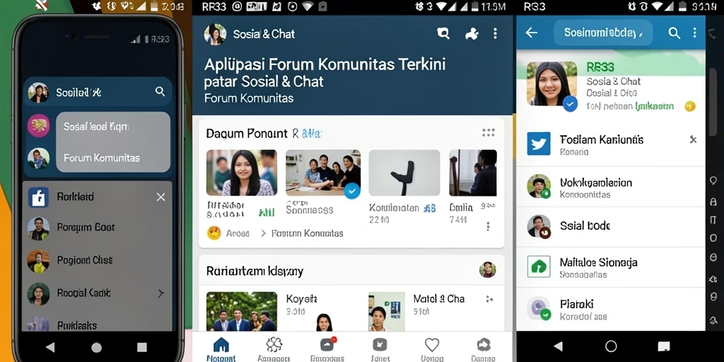 Tampilan antarmuka RR33 yang intuitif untuk Forum Komunitas.