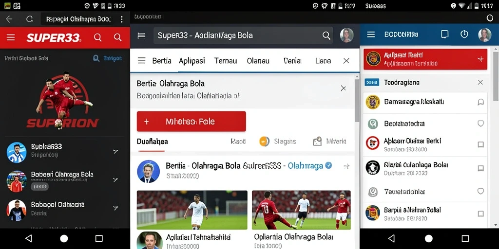 Antarmuka pengguna SUPER33 yang menarik dan fungsional.