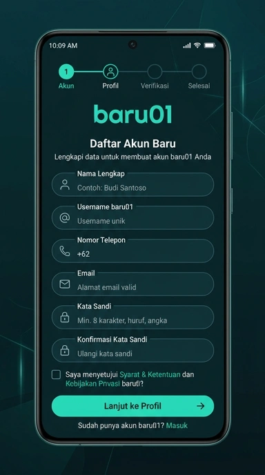 Buat Akun baru01 untuk Pengguna Android Indonesia